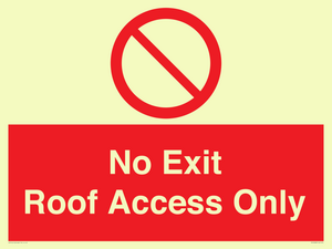 PA10068: No Exit Roof Access Only