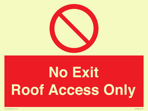 PA10068: No Exit Roof Access Only