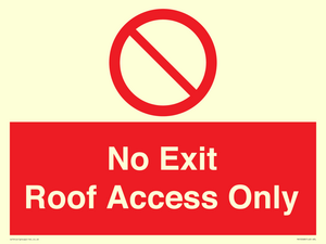 PA10068: No Exit Roof Access Only