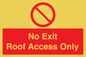 PA10068: No Exit Roof Access Only