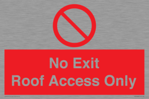 PA10068: No Exit Roof Access Only