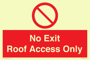 PA10068: No Exit Roof Access Only