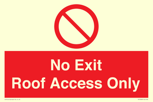 PA10068: No Exit Roof Access Only