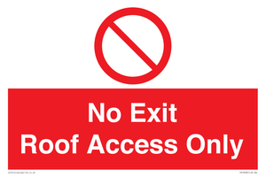 PA10068: No Exit Roof Access Only