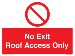 PA10068: No Exit Roof Access Only