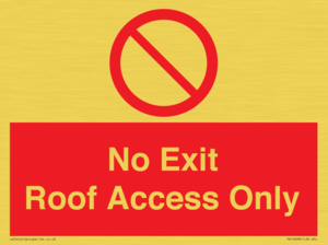 PA10068: No Exit Roof Access Only