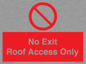PA10068: No Exit Roof Access Only
