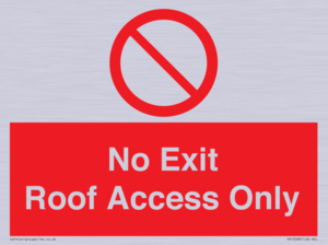 PA10068: No Exit Roof Access Only