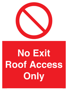 PA10068: No Exit Roof Access Only
