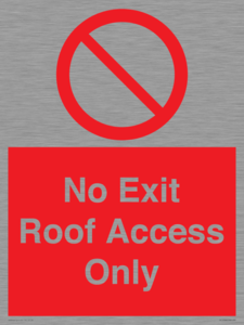 PA10068: No Exit Roof Access Only