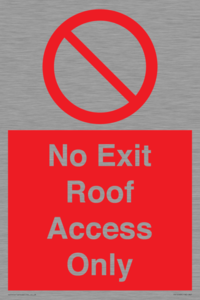 PA10068: No Exit Roof Access Only