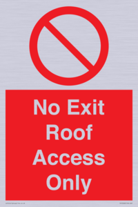 PA10068: No Exit Roof Access Only