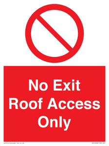 PA10068: No Exit Roof Access Only