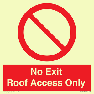 PA10068: No Exit Roof Access Only