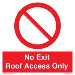 PA10068: No Exit Roof Access Only