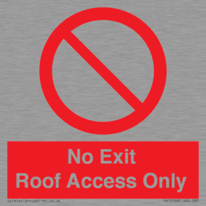 PA10068: No Exit Roof Access Only
