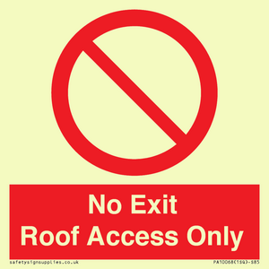 PA10068: No Exit Roof Access Only