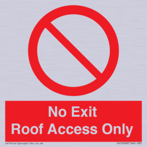 PA10068: No Exit Roof Access Only