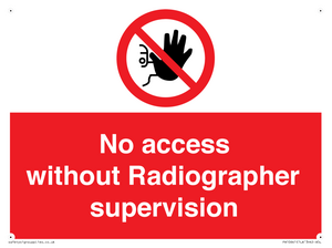 PA10641: No access without Radiographer supervision