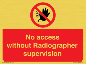 PA10641: No access without Radiographer supervision