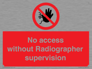 PA10641: No access without Radiographer supervision