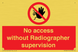 PA10641: No access without Radiographer supervision