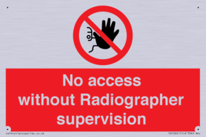 PA10641: No access without Radiographer supervision