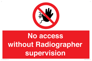 PA10641: No access without Radiographer supervision