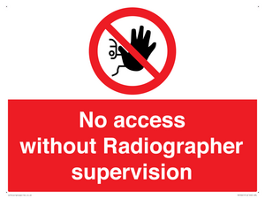 PA10641: No access without Radiographer supervision
