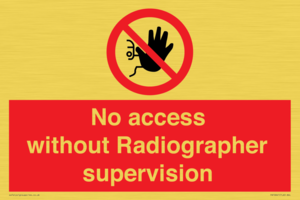 PA10641: No access without Radiographer supervision