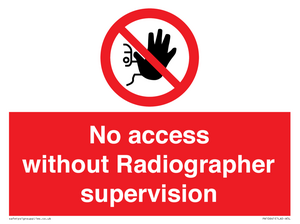 PA10641: No access without Radiographer supervision