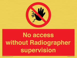 PA10641: No access without Radiographer supervision