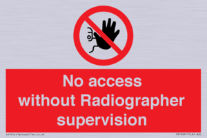 PA10641: No access without Radiographer supervision
