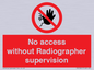 PA10641: No access without Radiographer supervision