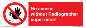 PA10641: No access without Radiographer supervision