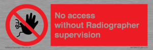 PA10641: No access without Radiographer supervision