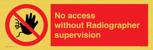 PA10641: No access without Radiographer supervision