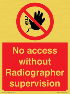 PA10641: No access without Radiographer supervision