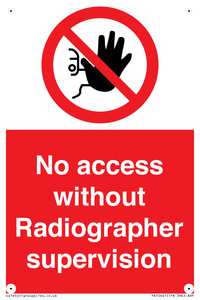 PA10641: No access without Radiographer supervision