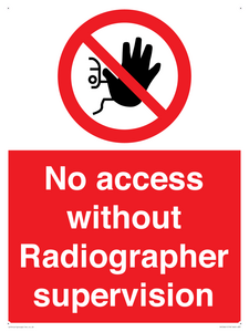 PA10641: No access without Radiographer supervision