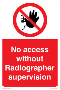 PA10641: No access without Radiographer supervision