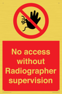 PA10641: No access without Radiographer supervision