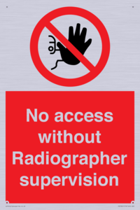 PA10641: No access without Radiographer supervision
