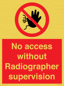 PA10641: No access without Radiographer supervision