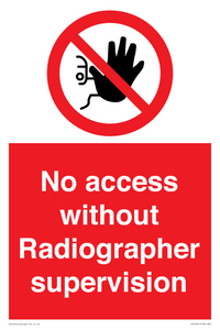 PA10641: No access without Radiographer supervision