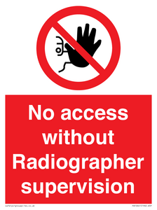 PA10641: No access without Radiographer supervision