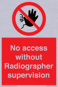 PA10641: No access without Radiographer supervision