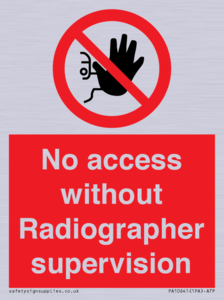 PA10641: No access without Radiographer supervision