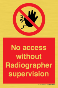 PA10641: No access without Radiographer supervision