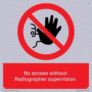 PA10641: No access without Radiographer supervision